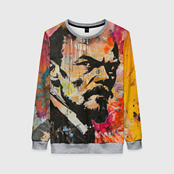 Женский свитшот Граффити портрет Владимира Ленина