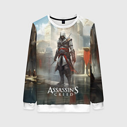 Свитшот женский Assassins creed game poster, цвет: 3D-белый