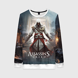 Свитшот женский Assassins creed poster game, цвет: 3D-белый