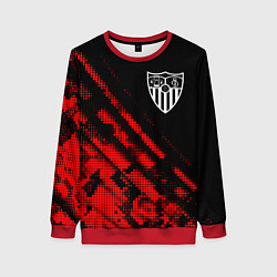 Свитшот женский Sevilla sport grunge, цвет: 3D-красный