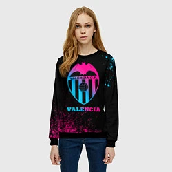 Свитшот женский Valencia - neon gradient, цвет: 3D-черный — фото 2