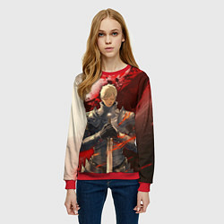 Свитшот женский Подземелье вкусностей - Лайос рыцарь, цвет: 3D-красный — фото 2