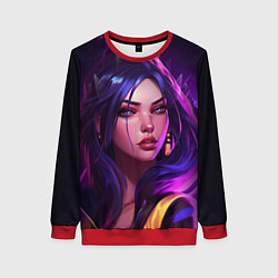 Свитшот женский League of Legends Kaisa Kda style, цвет: 3D-красный