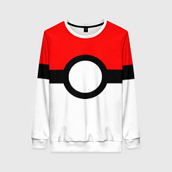 Свитшот женский Pokeball texture, цвет: 3D-белый