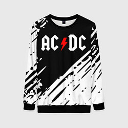 Свитшот женский Ac dc rock, цвет: 3D-черный