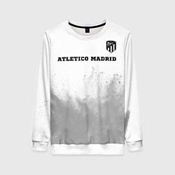Свитшот женский Atletico Madrid sport на светлом фоне посередине, цвет: 3D-белый