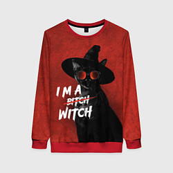 Женский свитшот I am witch