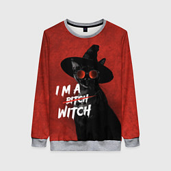 Женский свитшот I am witch