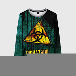 Свитшот женский Biohazard yellow sign, цвет: 3D-меланж