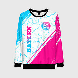 Женский свитшот Bayern neon gradient style вертикально