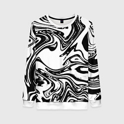 Женский свитшот Абстрактная черно-белая