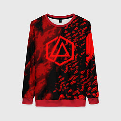 Свитшот женский Linkin park red logo, цвет: 3D-красный