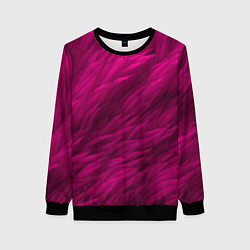 Свитшот женский Мех в цвете маджента, цвет: 3D-черный