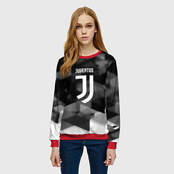 Свитшот женский Juventus geometry fc, цвет: 3D-красный — фото 2