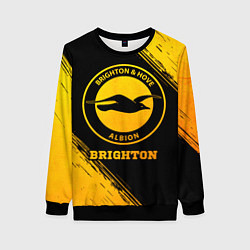 Свитшот женский Brighton - gold gradient, цвет: 3D-черный