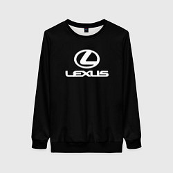 Свитшот женский Lexus white logo, цвет: 3D-черный