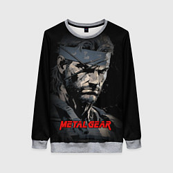 Свитшот женский Metal gear Venom Snake, цвет: 3D-меланж