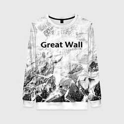 Свитшот женский Great Wall white graphite, цвет: 3D-белый