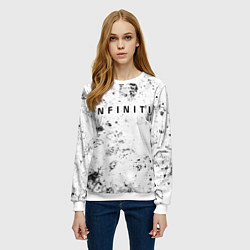 Свитшот женский Infiniti dirty ice, цвет: 3D-белый — фото 2