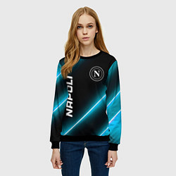 Свитшот женский Napoli неоновые лампы, цвет: 3D-черный — фото 2