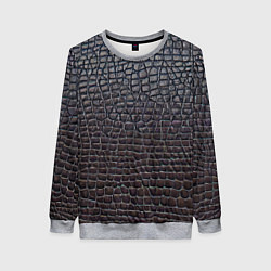 Свитшот женский Крашеная кожа - текстура, цвет: 3D-меланж