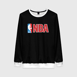 Свитшот женский NBA logo, цвет: 3D-белый