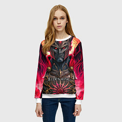 Свитшот женский Elden Ring персонаж темный рыцарь, цвет: 3D-белый — фото 2
