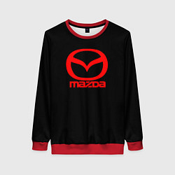 Свитшот женский Mazda red logo, цвет: 3D-красный