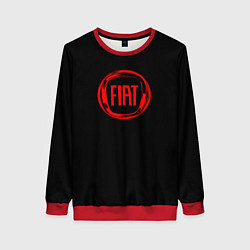 Свитшот женский FIAT logo red, цвет: 3D-красный