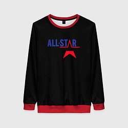 Свитшот женский All stars logo, цвет: 3D-красный