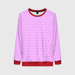 Женский свитшот Розовый паттерн розовые бантики