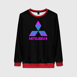 Свитшот женский Mitsubishi gradient, цвет: 3D-красный