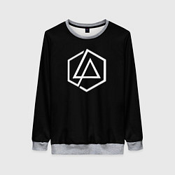 Свитшот женский Linkin park logo white, цвет: 3D-меланж