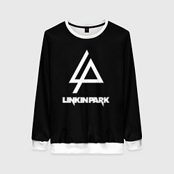 Свитшот женский Linkin park logo brend music, цвет: 3D-белый