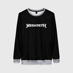 Женский свитшот Megadeth logo white