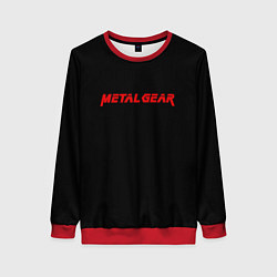 Женский свитшот Metal gear red logo