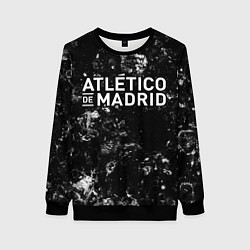 Свитшот женский Atletico Madrid black ice, цвет: 3D-черный