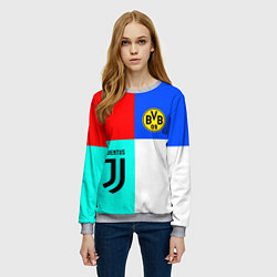 Свитшот женский Juventus x Borussia, цвет: 3D-меланж — фото 2