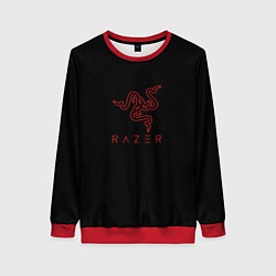 Свитшот женский Razer red logo, цвет: 3D-красный