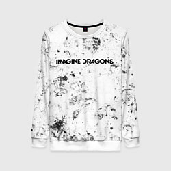 Свитшот женский Imagine Dragons dirty ice, цвет: 3D-белый