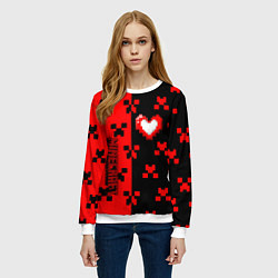 Свитшот женский Minecraft games, цвет: 3D-белый — фото 2