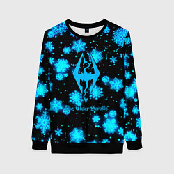 Женский свитшот The Elder Scrolls logo winter