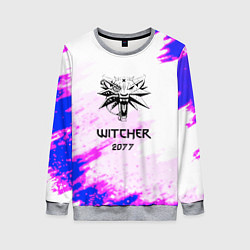 Свитшот женский The Witcher colors neon, цвет: 3D-меланж