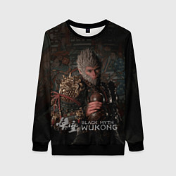 Свитшот женский Сунь Укун Black myth wukong, цвет: 3D-черный