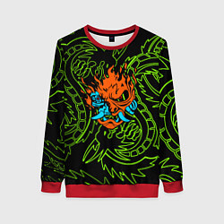 Женский свитшот Samurai dragon steel logo