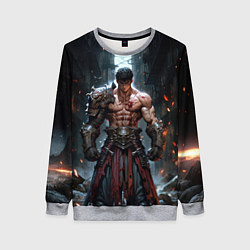Свитшот женский Мощный гладиатор, цвет: 3D-меланж
