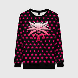 Женский свитшот Ведьмак звёзды паттерн
