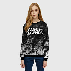 Свитшот женский League of Legends black graphite, цвет: 3D-черный — фото 2