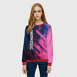 Свитшот женский The First Descendant - Texture, цвет: 3D-красный — фото 2