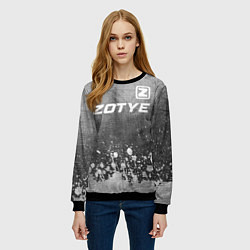 Свитшот женский Zotye - grey gradient посередине, цвет: 3D-черный — фото 2